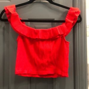OFF SHOULDER CROP TOP // BRAND NEW, NEVER WORN